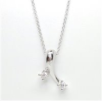 Collana Recarlo Donna Eternity in Oro bianco Diamante 0.35 Ct P02CO341 - P02CO341